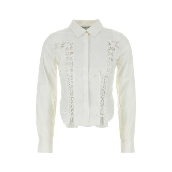 Marine Serre Women White Cotton Shirt